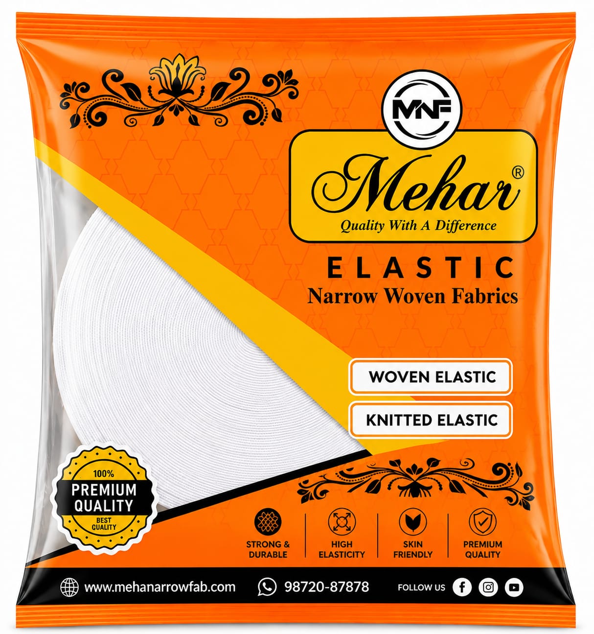 Finished elastic product packaging